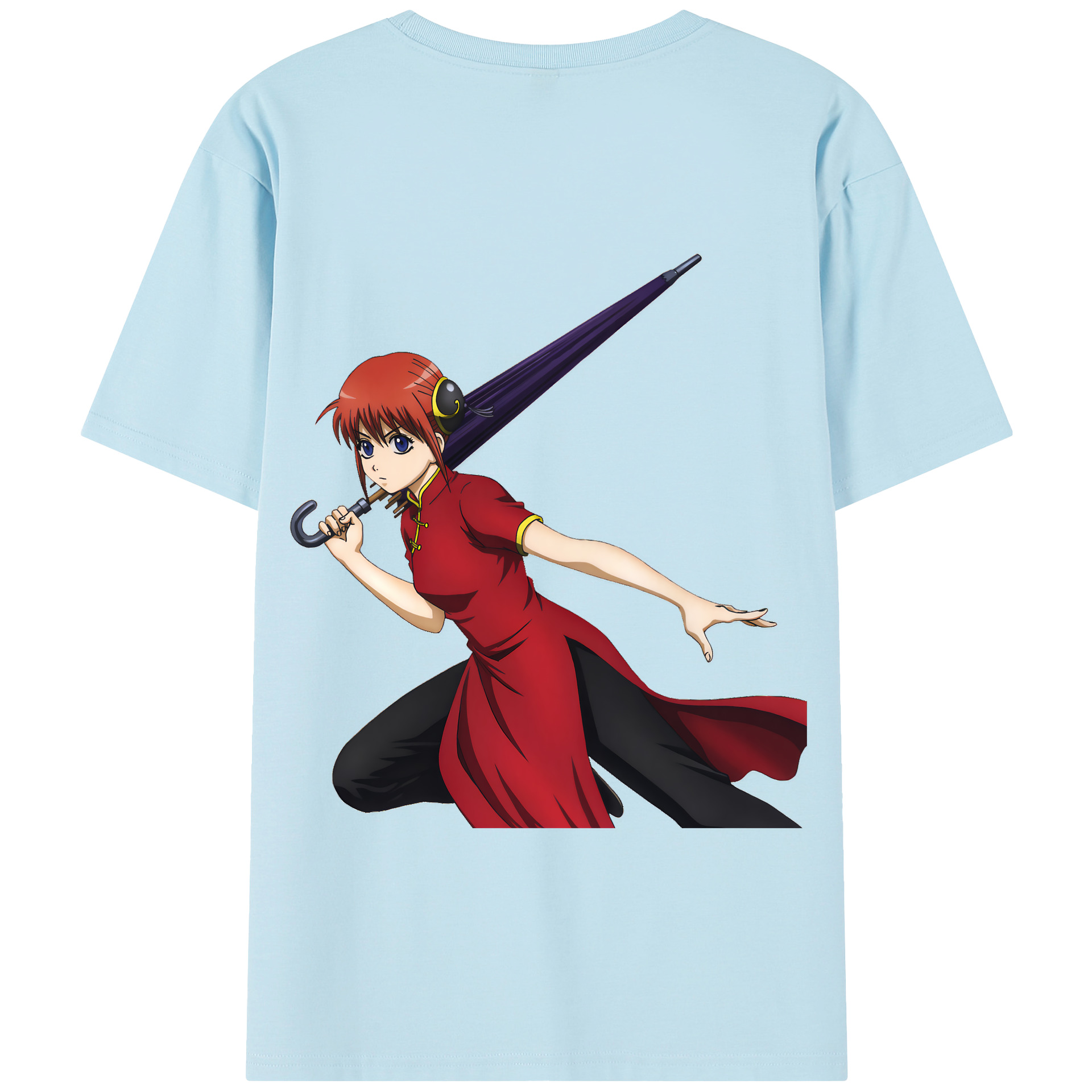 （画像用） ぎんたま 坂田銀時（さかたぎんとき） 神楽 志村新八（しむら しんぱち） GINTAMA Sakata Gintoki Kagura Shimura Shinpachi 綿100％半袖Tシャツ（背面プリント）